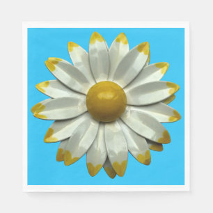Serviette En Papier Fleur de Marguerite - Jardin Floral de Printemps E