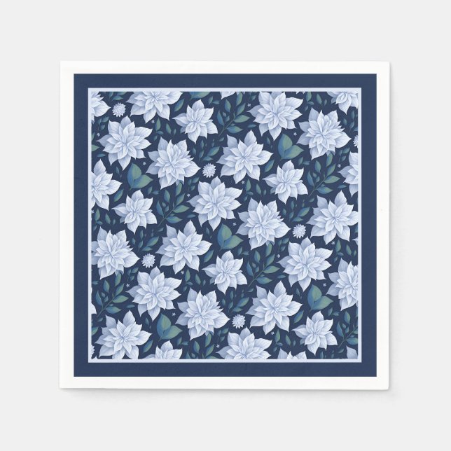 Serviette En Papier Fleur de minuit -  (Devant)