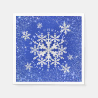 Fleur de neige Bleu Blanc