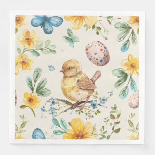Serviette En Papier Fleur de printemps Pâques 2