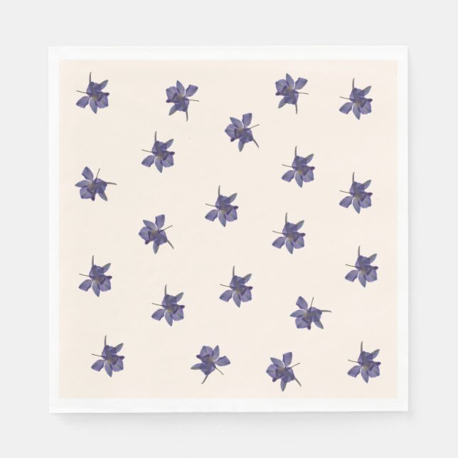 Serviette En Papier Fleur sauvage de jardin Whimsical (Devant)
