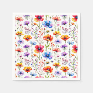 Serviette En Papier Fleur sauvage d'été