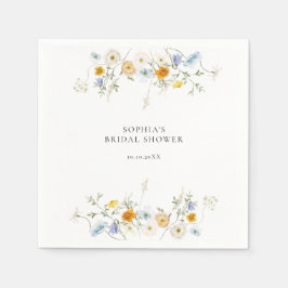 Serviette En Papier Fleur sauvage précis