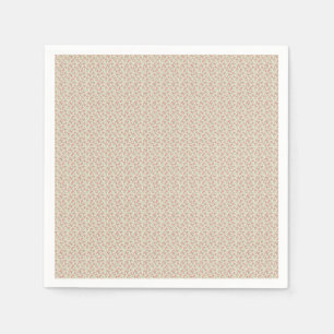 Serviette En Papier Fleur utilitaire nostalgique des années 1940 Rose