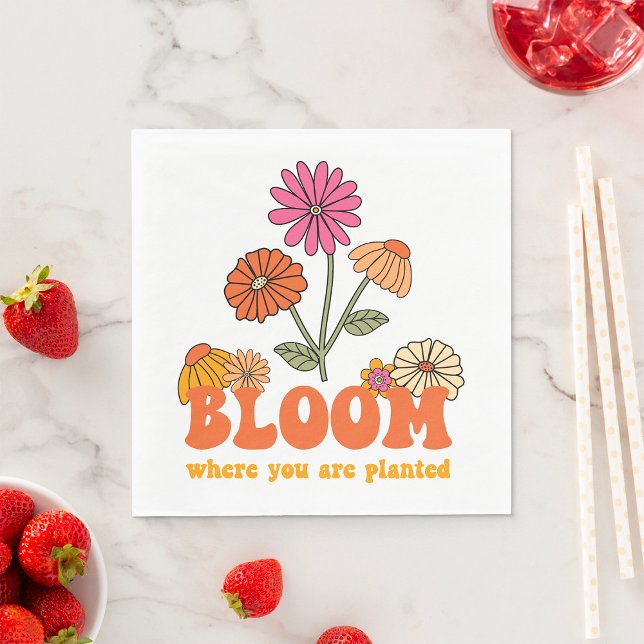 Serviette En Papier Fleurissez où vous êtes planté (Créateur téléchargé)