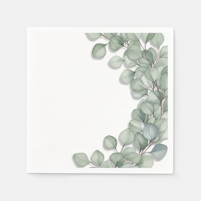 Serviette En Papier Fleurs (Devant)
