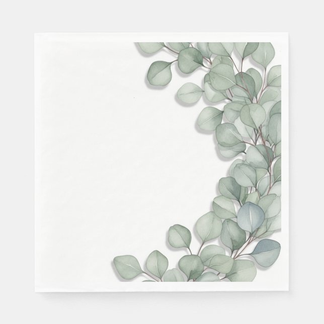 Serviette En Papier Fleurs (Devant)