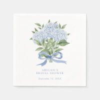 Fleurs d'aquarelle bleu Hydrangea avec cou