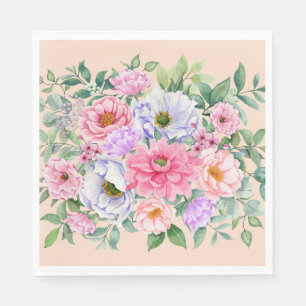 Serviette En Papier Fleurs de Jardin d'été délicieuses