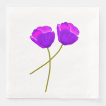 Fleurs de pavot pourpres