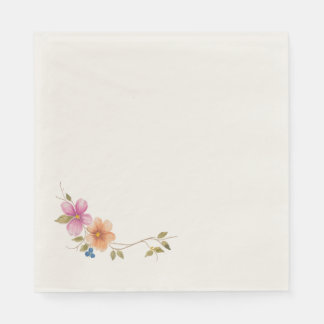 Serviette En Papier Fleurs de prairie matinale