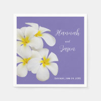 Fleurs Frangipani blanches, Périwinkle, Mariage