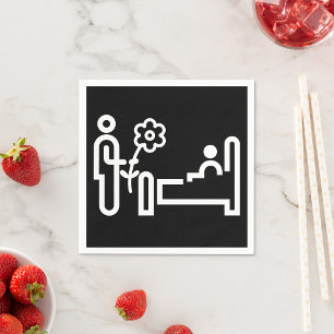 Serviette En Papier Fleurs Pour Un Patient Papier Serviettes