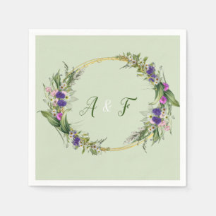 Serviette En Papier Fleurs printanières de la Saint-Jean