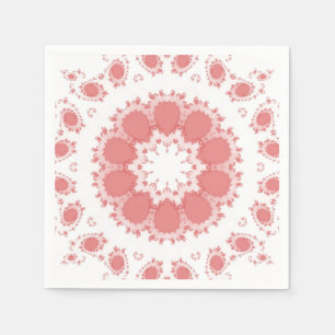 Serviette En Papier Fleurs roses