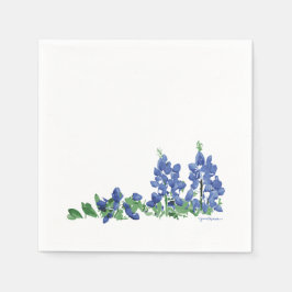 Serviette En Papier Fleurs sauvages Bluebonnet, Fleurs texanes