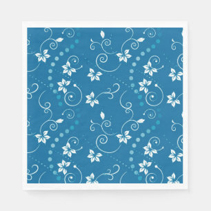 Serviette En Papier Fleurs, torrents et Pois