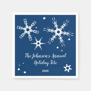 Serviette En Papier Flocon de neige moderne Événement personnalisé Nap