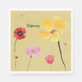 Serviette En Papier Floraison