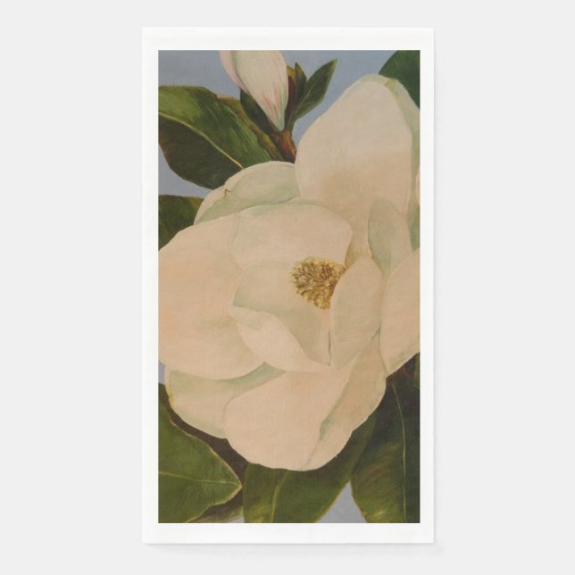 Serviette En Papier Floraison de magnolia (Devant)