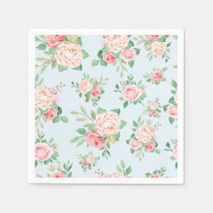 Serviette En Papier Floral