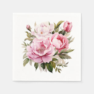 Serviette En Papier Floral