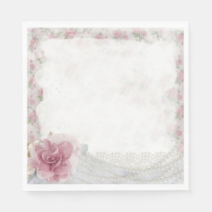 Serviette En Papier Floral