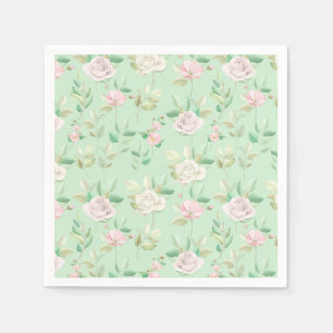 Serviette En Papier Floral