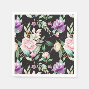 Serviette En Papier Floral