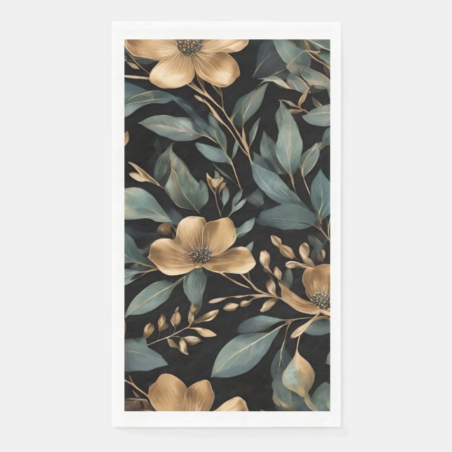 Serviette En Papier Floral d'Eucalyptus (Devant)