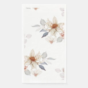 Serviette En Papier Floral élégant et intemporel