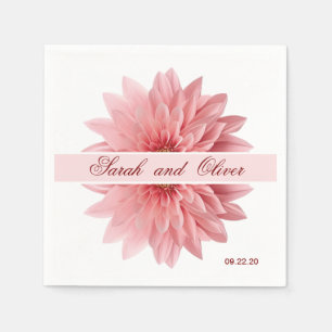 Serviette En Papier Floral mariage