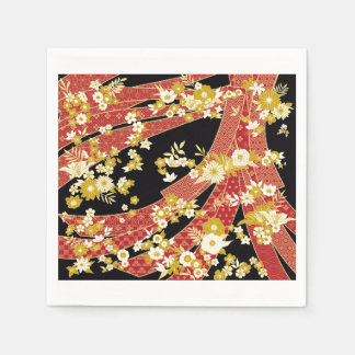 Serviette En Papier Floral Mix Kimono Pattern
