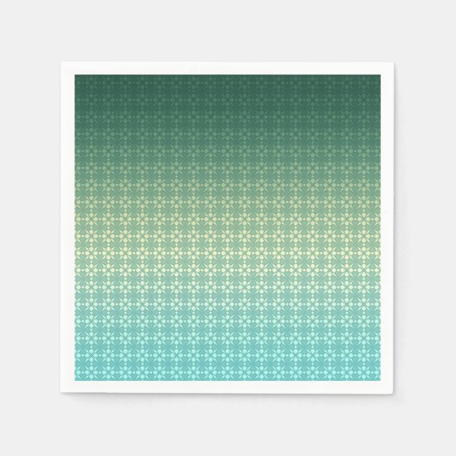 Serviette En Papier Floral ornament (Devant)