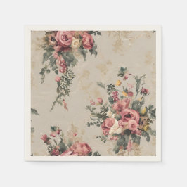 Serviette En Papier Floral vintage