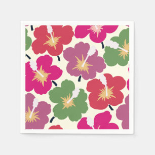 Serviette En Papier Flore gras multicolore