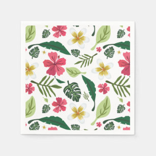 Serviette En Papier Flore tropicale