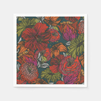 Serviette En Papier Flower Medley