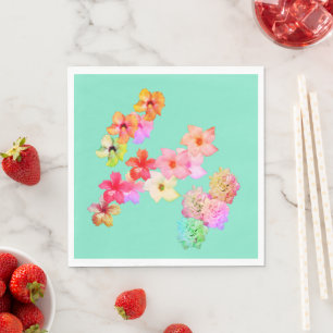 Serviette En Papier Flower Power 1 Assiette en papier