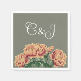 Serviette En Papier Flower Prickly Pear Desert Cactus Mariage