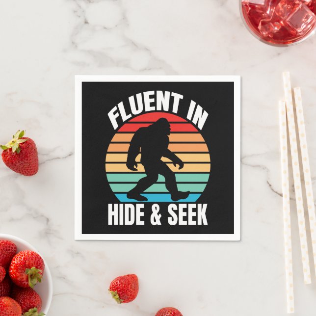 Serviette En Papier Fluent dans Cacher et chercher Bigfoot drôle (En situation)