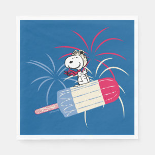 Serviette En Papier Flying Ace Snoopy on Ice Pop