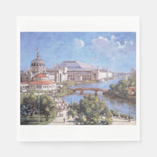 Serviette En Papier Foire Mondiale de Chicago (Exposition Colombienne)