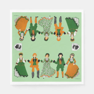 Serviette En Papier Folklore de Corse, France