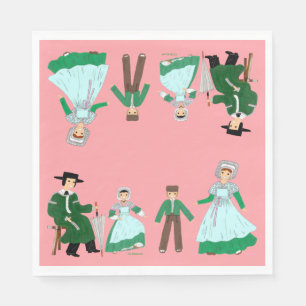 Serviette En Papier Folklore du CENTRE, France