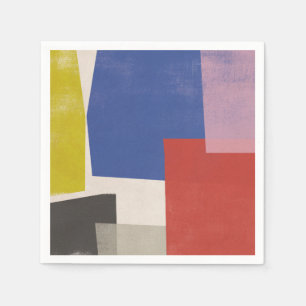 Serviette En Papier Foolscap - Colorblocks modernes