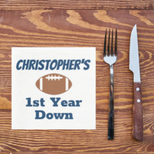 Serviette En Papier Football 1er anniversaire