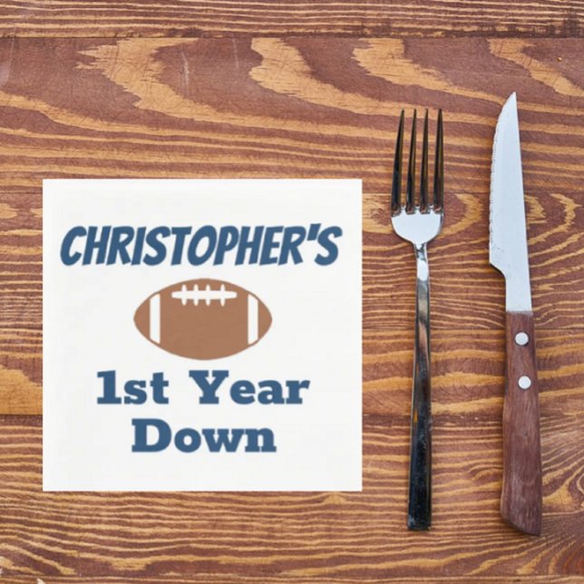 Serviette En Papier Football 1er anniversaire (Créateur téléchargé)
