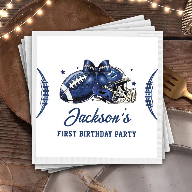Serviette En Papier Football 1er anniversaire Napkins (Créateur téléchargé)