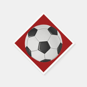 Serviette En Papier Football américain de soccer ou d'association